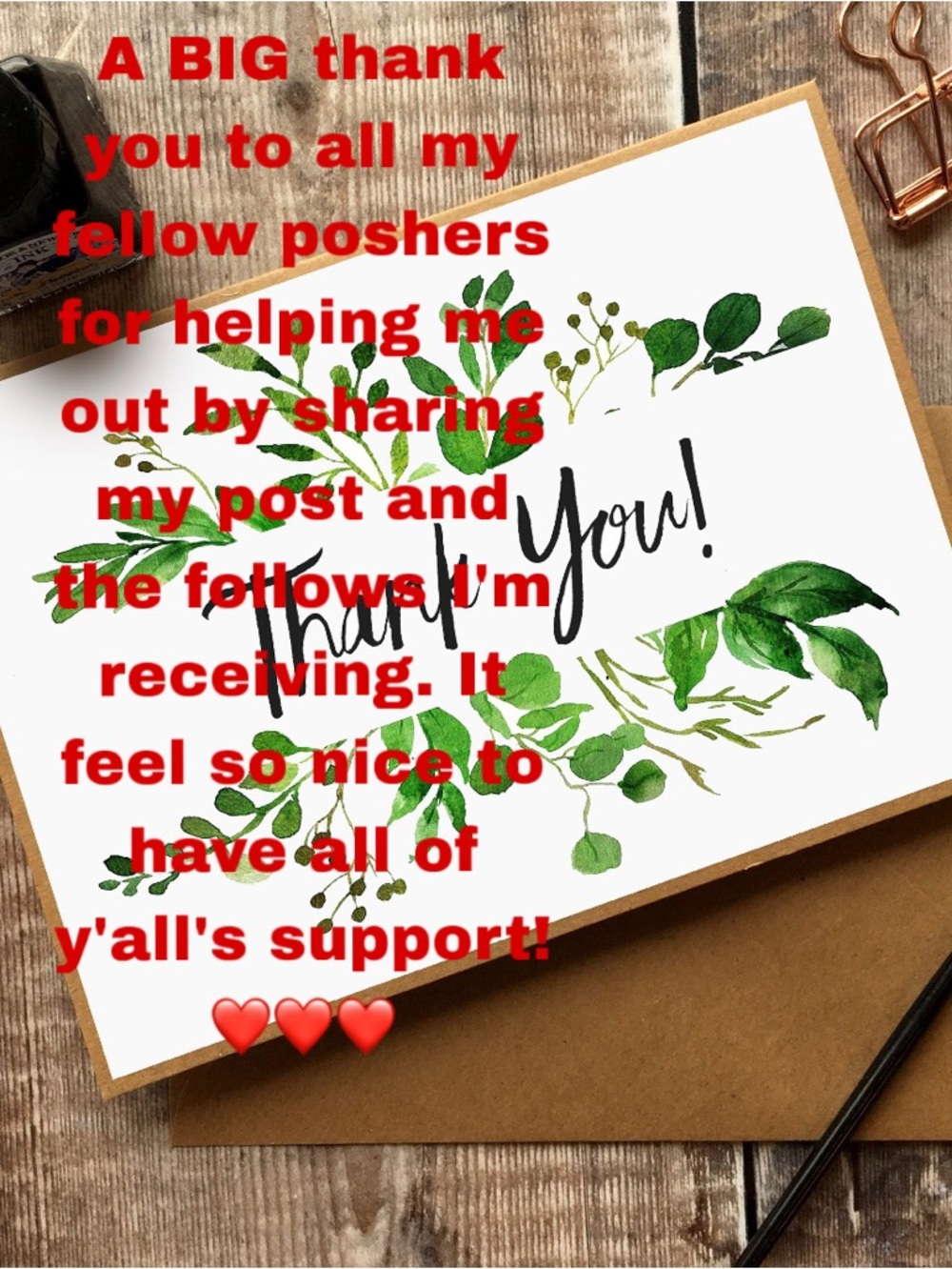 Thank y’all for all the support!!
I appreciate each and every one of you!